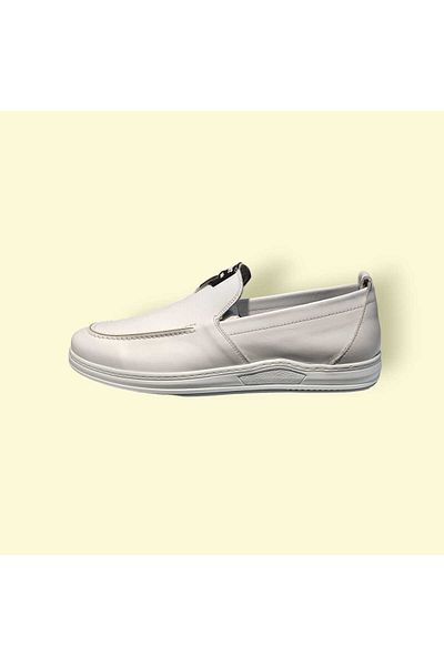 Voyager 5606 ΛΕΥΚΟ ΑΝΔΡΙΚΟ SNEAKER Κομψό ΜΟΝΤΕΛΟ ΚΛΑΣΙΚΟ/ΑΘΛΗΤΙΚΟ ΓΝΗΣΙΟ ΔΕΡΜΑ Κατάλληλο για