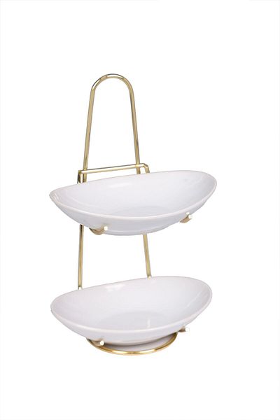 nilşah ELLIPSE TWO-LAYER COOKIE HOLDER-PRESENTATION-WHITE