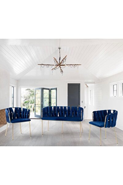 Samogu Örgü Çay Seti 2 1 1-lacivert