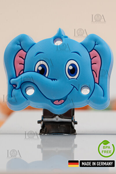 LANDOFACCESSORY Silicone Pacifier Chain Clip - BPA Free