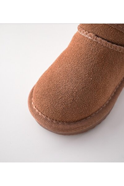 ARSENİK Çocuk Taba Ultra Mini İçi Yünlü Bot Ayakkabı En Az 1 Numara Büyük Sipariş Ediniz