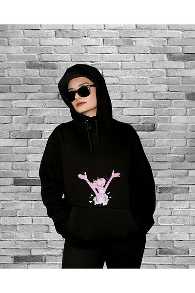 Gölge Store Φούτερ με κουκούλα Unisex με στάμπα Pink Panther