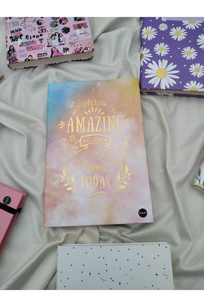 esperidesign AMAZING PASTEL COLORED FLAT NOTEBOOK (13x18 cm)