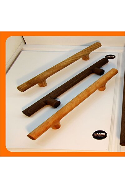 lazzir handle Ahşap Kulp Büyük Boy Kulp - Dolap Kulpu 60 Cm(DOĞAL VERNİK)