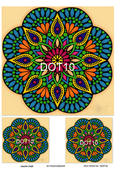 LİNEART Pirinç Dekopaj Kağıdı No:No:DOT10- 29X42cm