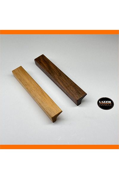 lazzir handle Wooden Upright Handle (128 MM)-Cabinet Handle Drawer Handle 128 Mm