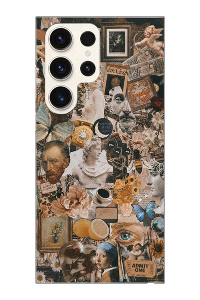 Magic Ring Samsung Galaxy S23 Ultra Compatible Aesthetic Artistic Collage Pat...