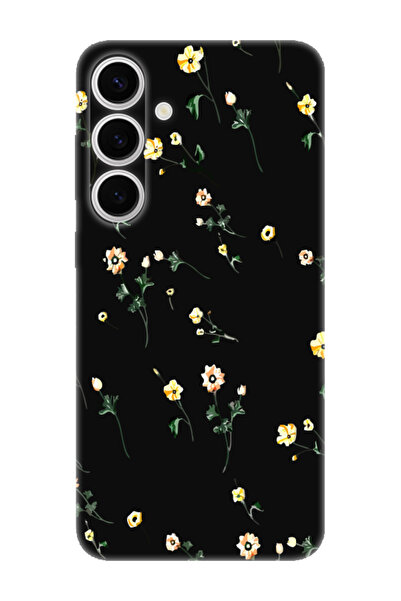 Samsung S24 Flower Black Phone Case