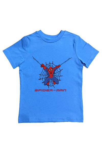 SPIDERMAN tricou copii de vara din stofa pieptanata din bumbac tip spider-man imprimat
