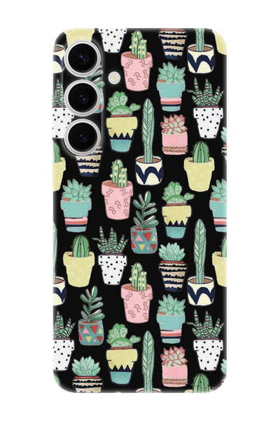 frondcase حافظة هاتف سامسونج S24 بلس باللون الأسود بنمط الصبار