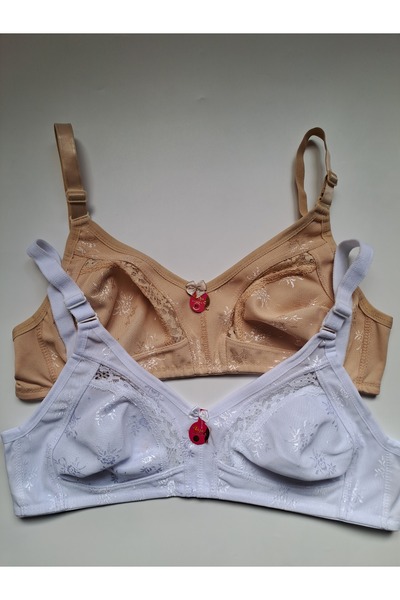 NARIYA Sutien pentru femei Mărime mare 2 bucăți 2 bucăți bumbac cupă D Bumbac...