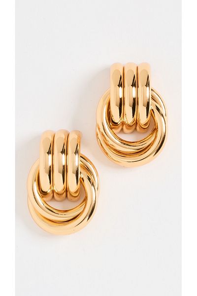CHARMLUCKY Steel spiral earrings