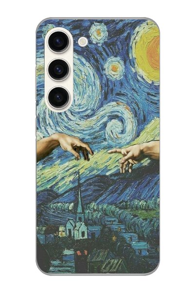 Magic Ring Samsung Galaxy S23 Compatible Artistic Vintage Patterned Transpare...