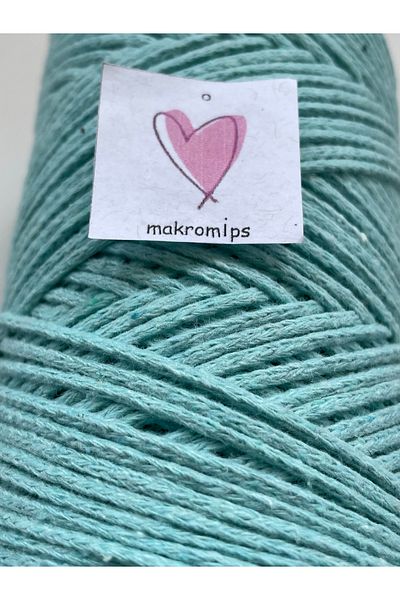 Makromİps MACROME STRING (250gr-185m-2mm) PREMIUM COTTON COTTON ROUND HOBBY BAG STRING STRING