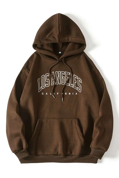 Rex Darius Φούτερ Los Angeles Printed Unisex Oversize - Εποχιακή κουκούλα