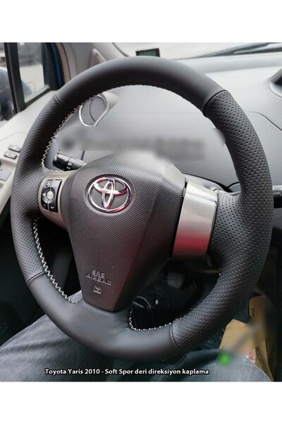 imza direksiyon kılıfı Toyota Yaris 2010 Araca Uyumlu Direksiyon Kılıfı (soft...