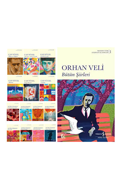 TÜRKİYE İŞ BANKASI KÜLTÜR YAYINLARI atilla ilhan ben sana mecburum-ayrılık sevdaya dahil-can yücel canfeda-orhan veli kanık şiirleri