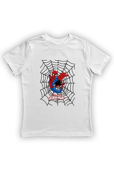 SPIDERMAN printed spider-man cotton combed cloth summer children's T-shirt