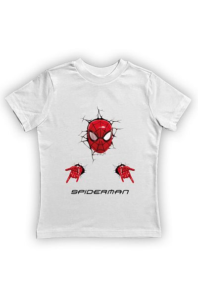 SPIDERMAN printed spider-man cotton combed cloth summer children's T-shirt