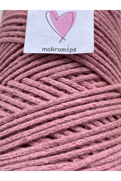 Makromİps MACROME STRING (250gr-185m-2mm) PREMIUM COTTON COTTON ROUND HOBBY BAG STRING STRING
