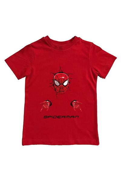 SPIDERMAN printed spider-man cotton combed cloth summer children's T-shirt