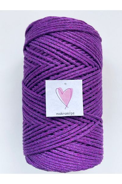 Makromİps MACROME STRING (250gr-185m-2mm) PREMIUM COTTON COTTON ROUND HOBBY BAG STRING STRING