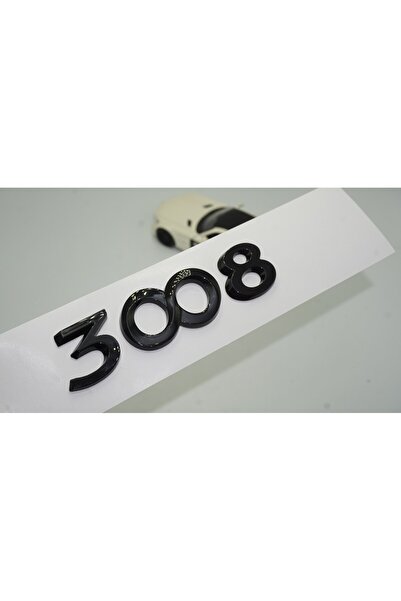 DK Tuning Dk Peugeot 3008 Ön Kaput Ve Bagaj 3m 3d Abs Parlak Siyah Yazı Logo