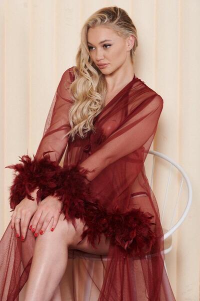 Limas lingerie ثوب طويل (حمالة صدر + سراويل داخلية)