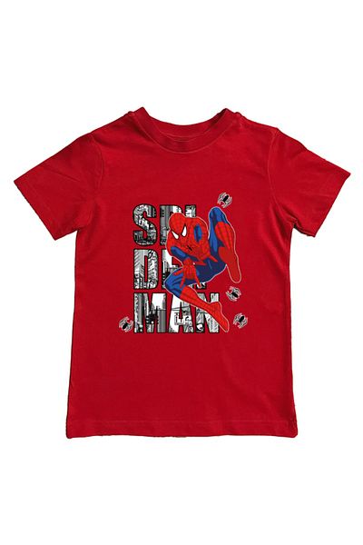 SPIDERMAN printed spider-man cotton combed cloth summer children's T-shirt