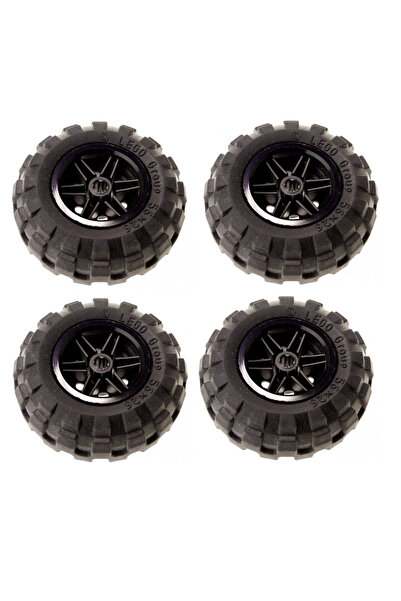 LEGO Aksesuar Custom Technic Moc Tekerlek Siyah Büyük Boy Balon Traktör 56 X ...