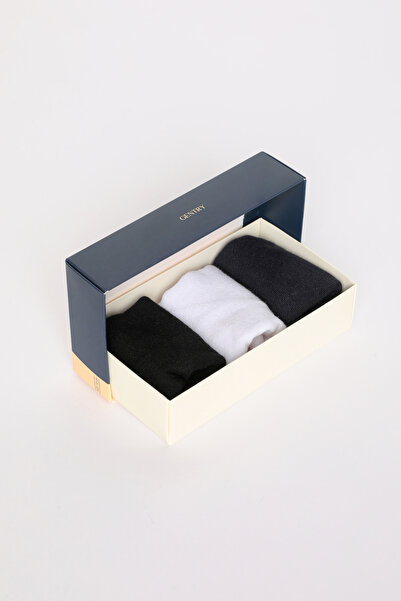 gentry Bambu Sneaker (Görünmez) Burun Dikişsiz Silikonlu Çorap Kutusu (3'lü P...