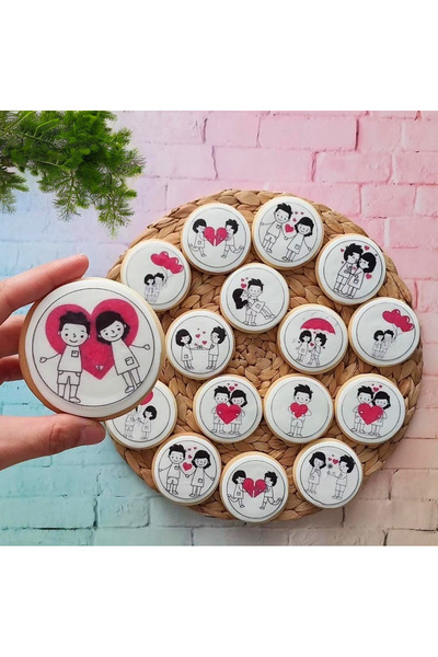 Tatlı Armağanlar Sevgililer Gününe Özel Yenilebilir Resim Baskılı Aşk Temalı ...