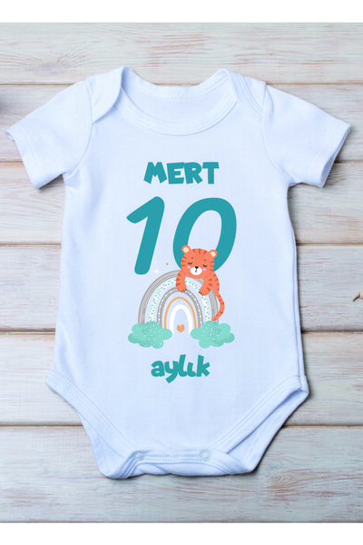 SPACE DRESS Special Name Written for Your Baby 10 Months Men's Bodysuit