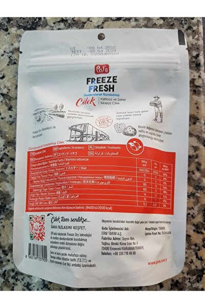 Pol's Freeze Fresh Kurutulmuş Çilek