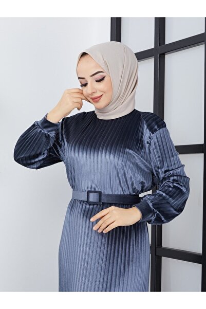 MÇmoda Βελούδινο πλισέ φόρεμα