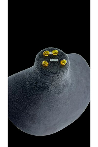 Welta Amber Caramel Clip, Screw Clip Necklace & Bracelet 1 Pair