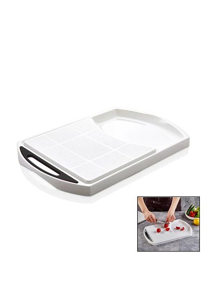 KAYAMU PLASTIC CUTTING BOARD WITH HOPPER (K0)