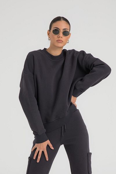 SHEISMONO Oversize φούτερ Smoked Raised
