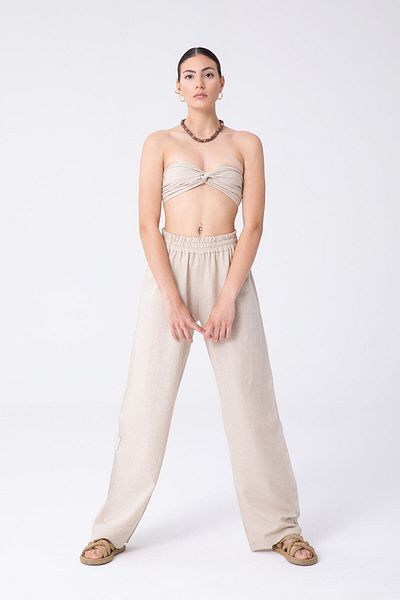 SHEISMONO Leinenhose Maia Beige