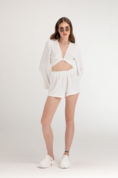 SHEISMONO Lagom Shorts White