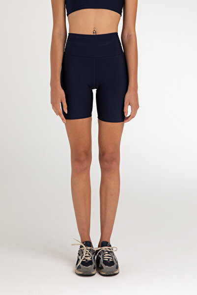 SHEISMONO High Waist Biker Tights Navy Blue