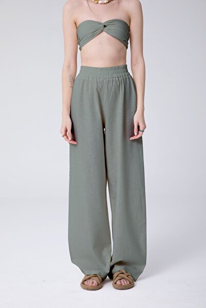 SHEISMONO Maia Lan pantalone kaki