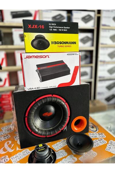Jameson 4000 WAT ANFİ 1400 WAT SUBWOFER 2 ADET 16 CM MİDRANGE