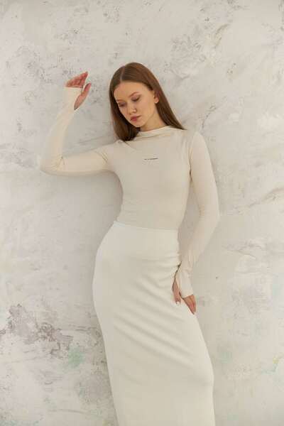 nevv Soft Touch Dik Yaka Body Bluz