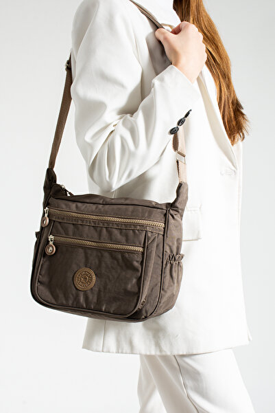 ESTUTE Multi-Compartment Waterproof Fabric Shoulder Bag