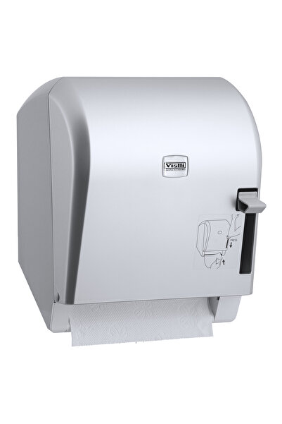Vialli Levercut Roll Paper Towel Dispenser (Metallic)