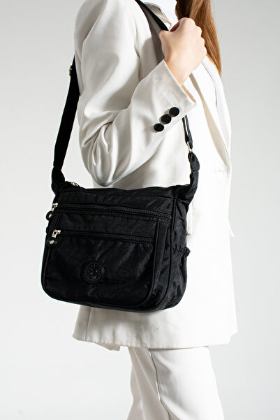 ESTUTE Multi-Compartment Waterproof Fabric Shoulder Bag