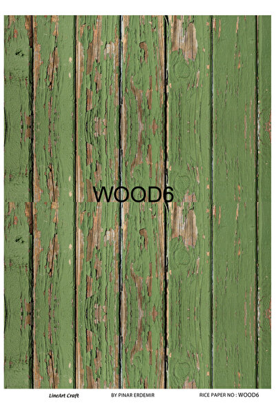 LİNEART Pirinç Dekopaj Kağıdı No:WOOD6- 29X42cm