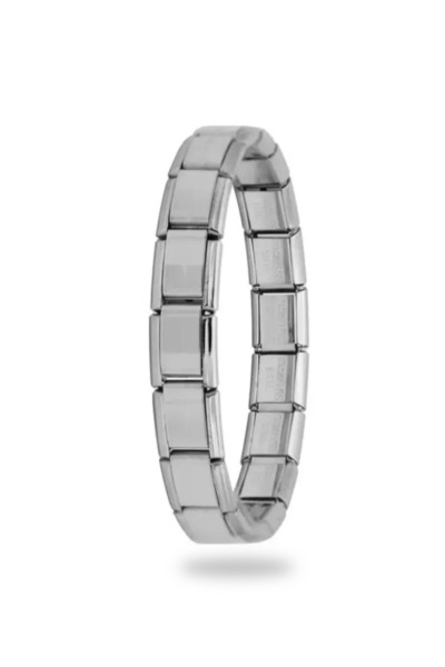 Shinier Selections İtalyan Charm Bileklik Gümüş Renkli Paslanmaz Unisex Çelik...