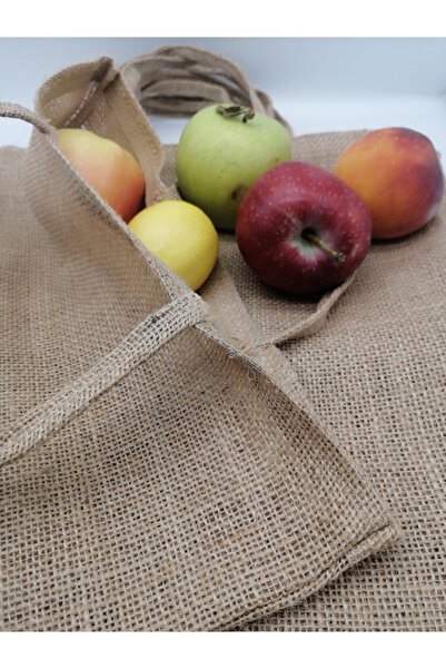 İSTANBUL SANDALET 1 قطعة 50x48 سم حقيبة تسوق منتج طبيعي حقيبة الجوت صنادل اسط...